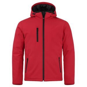 Clique Mens Padded Soft Shell Jacket / Red